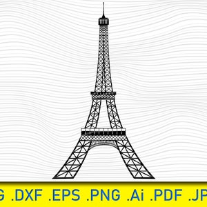 Eiffel Tower SVG, Eiffel Svg, Paris Svg, Eiffel Tower Clipart, Eiffel Tower Files for Cricut, Cut Files For Silhouette - Instant Download