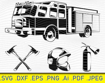 Firefighter SVG Bundle, Fireman svg, Firefighter dxf, Firefighter png, Firefighter eps, Firefighter vector, Firefighter cut files, Clip Art