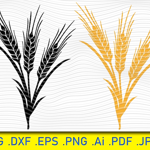 Wheat, wheat harvest svg, wheat clipart, wheat svg file, wheat cut file, wheat silhouette, silhouette svg, grain svg, wheat svg,Farm,harvest