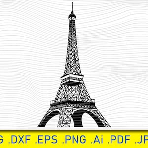 Eiffel Tower SVG, Eiffel Svg, Paris Svg, Eiffel Tower Clipart, Eiffel Tower Files for Cricut, Cut Files For Silhouette - Instant Download