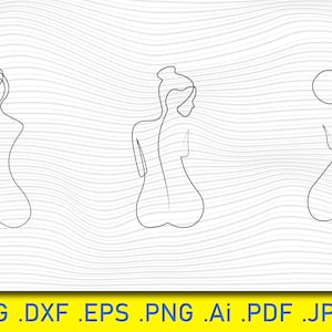 Mujer desnuda, sentada de espaldas, una línea, minimalista, cuerpo de mujer, contorno de mujer sexy SVG, contorno de mujer erótica, arte corporal lineal, arte minimalista de mujer