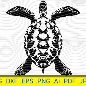 Turtle svg, sea turtle svg, tortoise svg, sea svg, aquatic svg, reptile svg, clipart, silhouette, decal, stencil, vinyl, cut file, vector