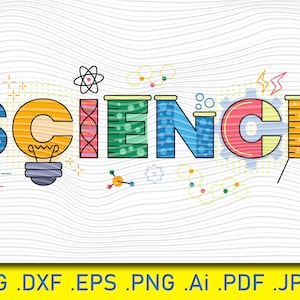 Química SVG, Ciência SVG Clipart, arquivos para Cricut ou Silhouette, arquivo Svg do professor, decoração escolar Svg, Ciência Clipart, arquivo de impressão, imprimível