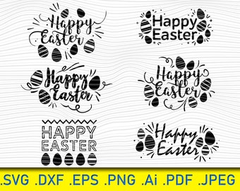 Frohe Ostern SVG, Frohe Ostern SVG, Frohe Ostern SVG, Hoppy Ostern SVG, Hase SVG, Osterhase SVG, Digitalschnitt Datei, Ostern SVG
