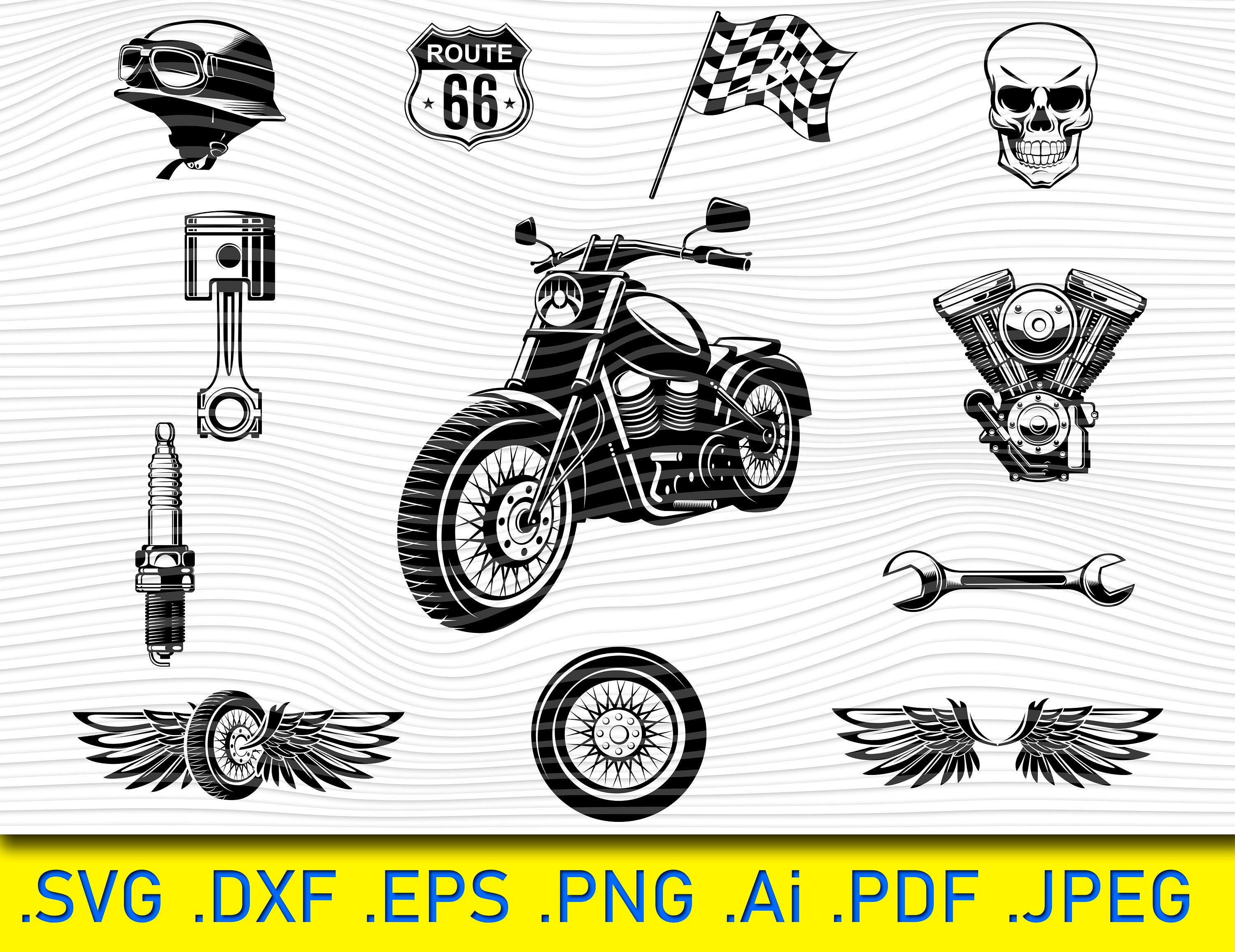 12 Motorcycle Svg Biker Svg Chopper Svg Harley Svg Motor Bike Etsy Uk