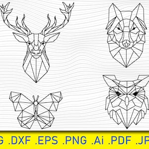 Geometryczne Zwierzę Svg, Wielokątne Svg, Origami Zwierzę Svg, Rysunek Zwierzęcy Svg, Rysunek Zwierzęcy Svg, Geometryczne Jelenie Svg, Zwierzęta Leśne Svg, PNG