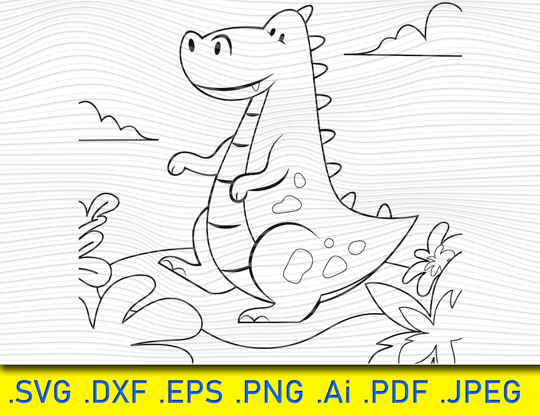 T-rex Cut File, Dinosaur SVG, Dino Clipart, Dino Fossil Birthday Party