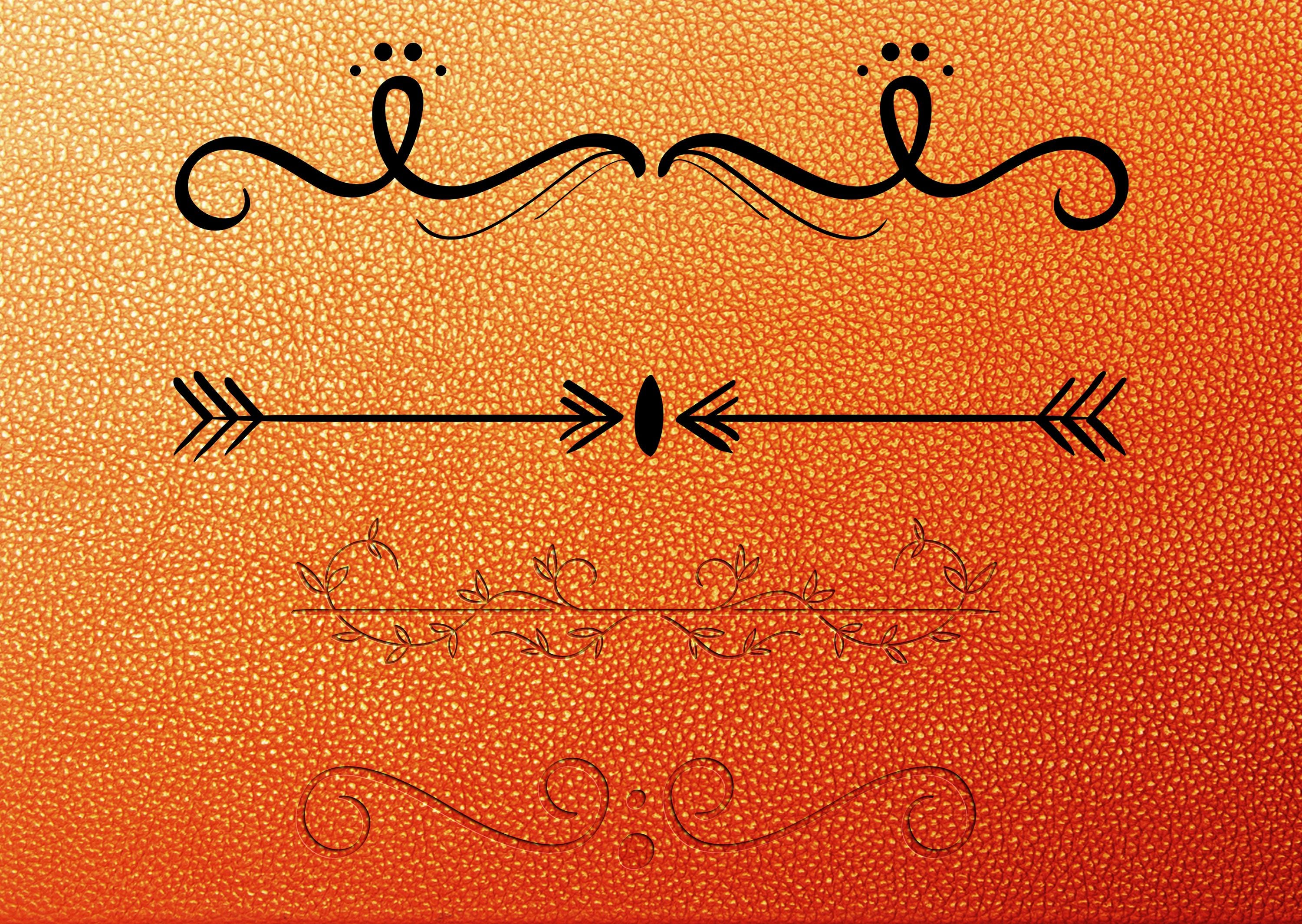 Ornamental Lines Vector: Fancy Borders, Frames, Edges (SVG, PNG, EPS ...