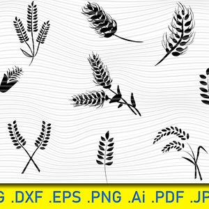 Wheat svg, Wheat svg bundle Grain svg Wheat clipart Wheat clip art Wheat silhouette Wheat for Cricut Wheat cut files Harvest svg Wheat image