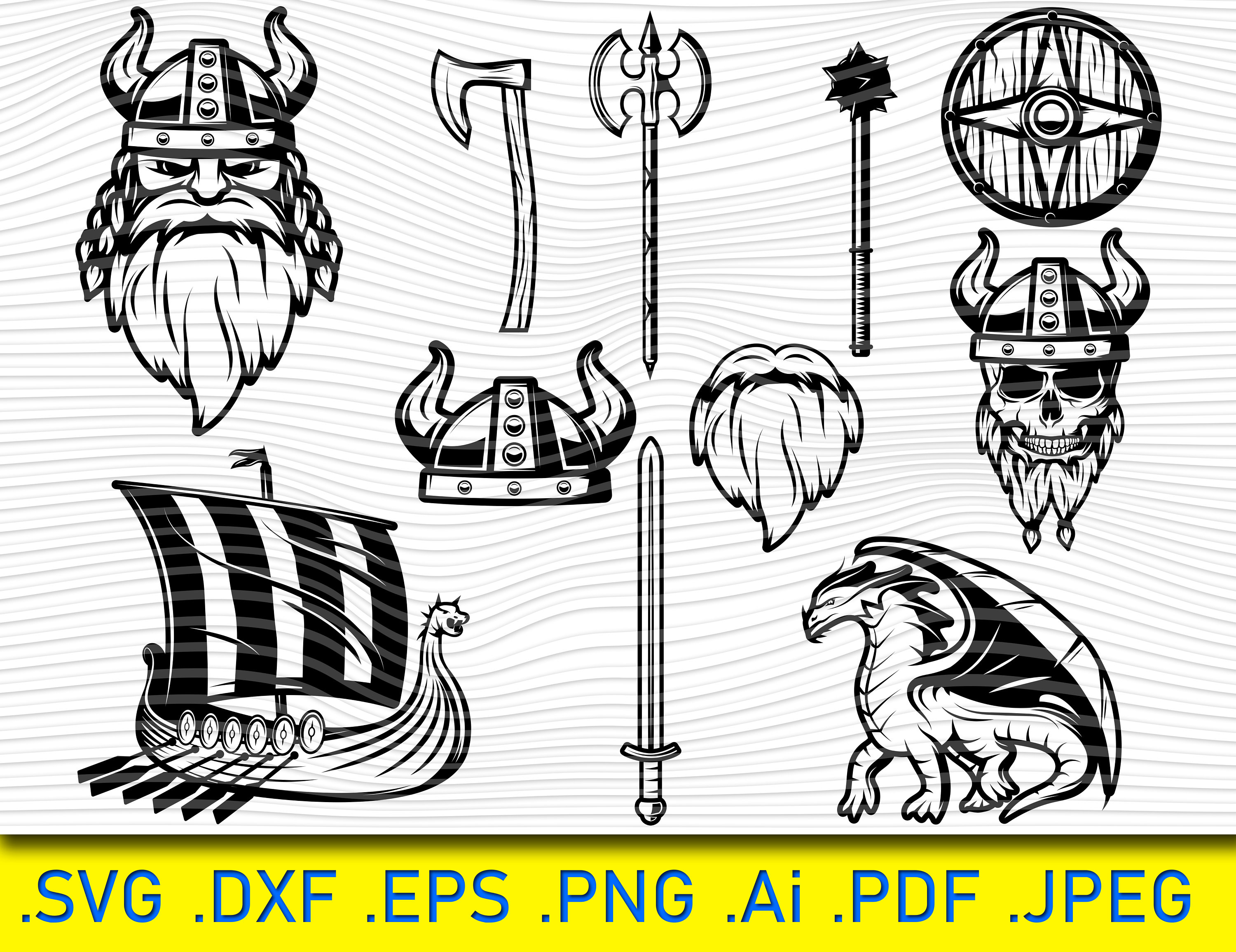 Viking Bundle SVG Files For Cricut Nordic Vikings svg | Etsy