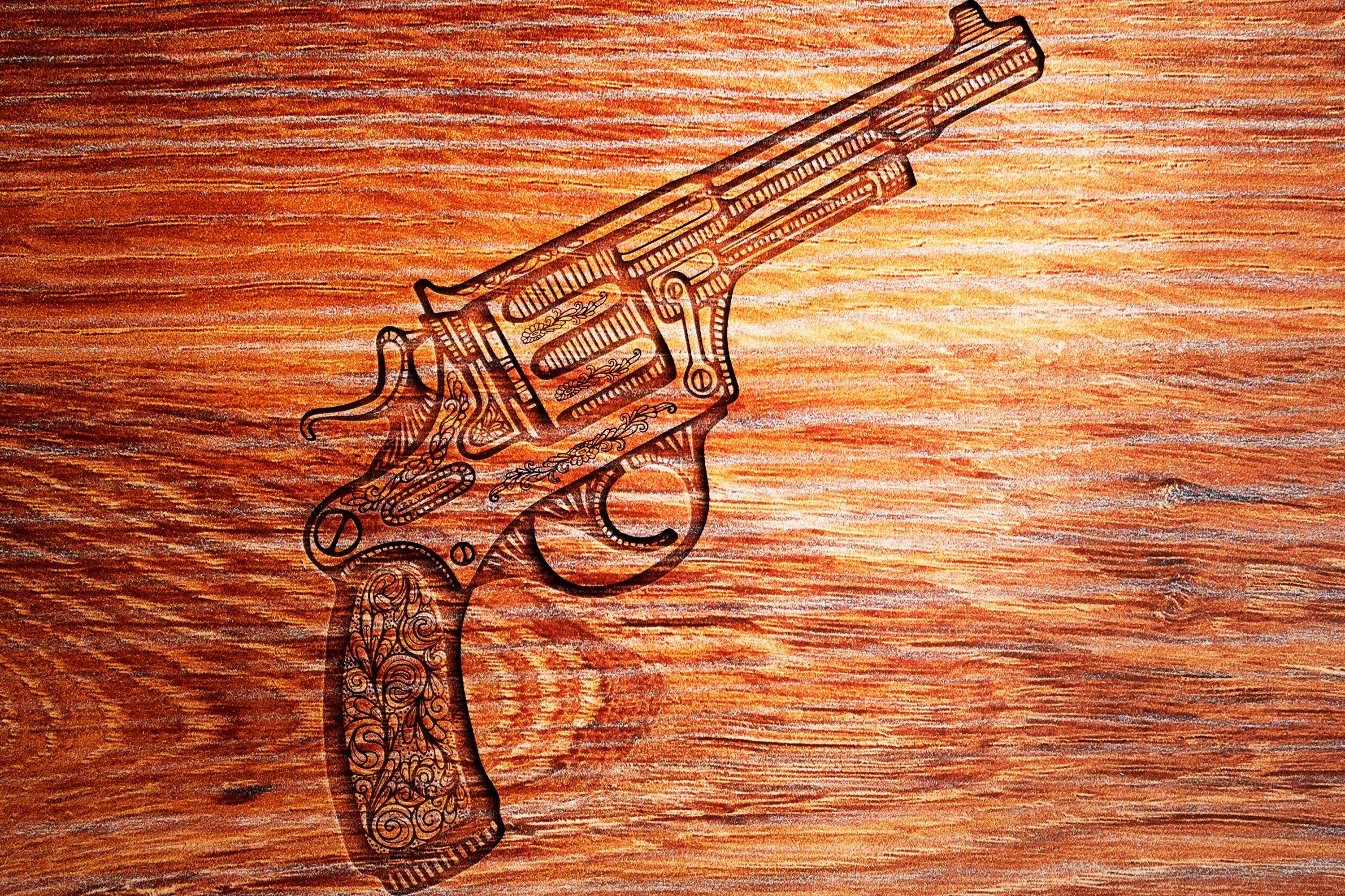 Gun Inlay Svg Pistols Svg, Gun Logo, Revolver SVG, Gun SVG, Pistol SVG, Weapon Svg ...