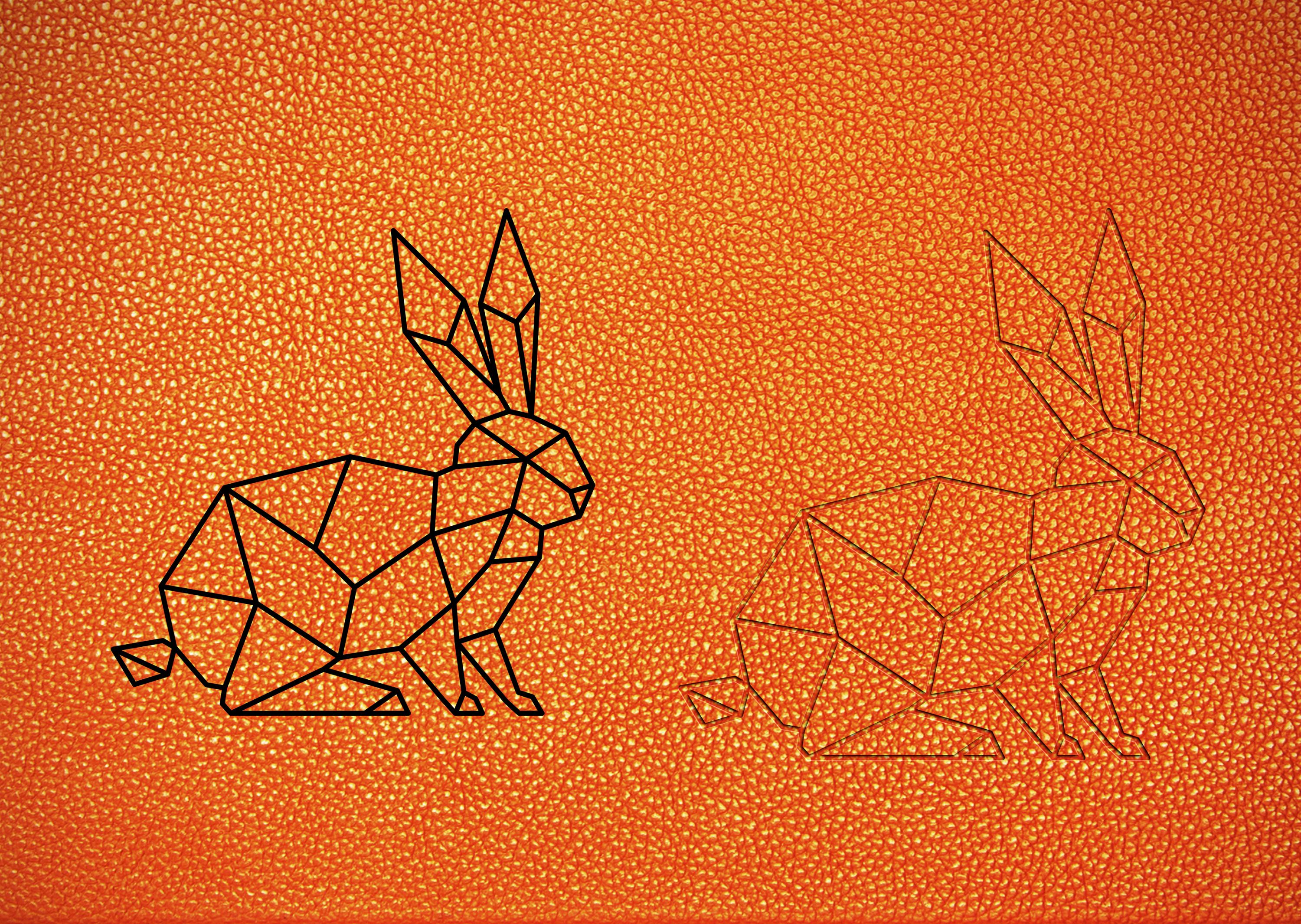 Geometric Easter Rabbit Geometric Rabbit, Hare, Bunny, Geometric Bunny SVG, Easter, Geometric ...