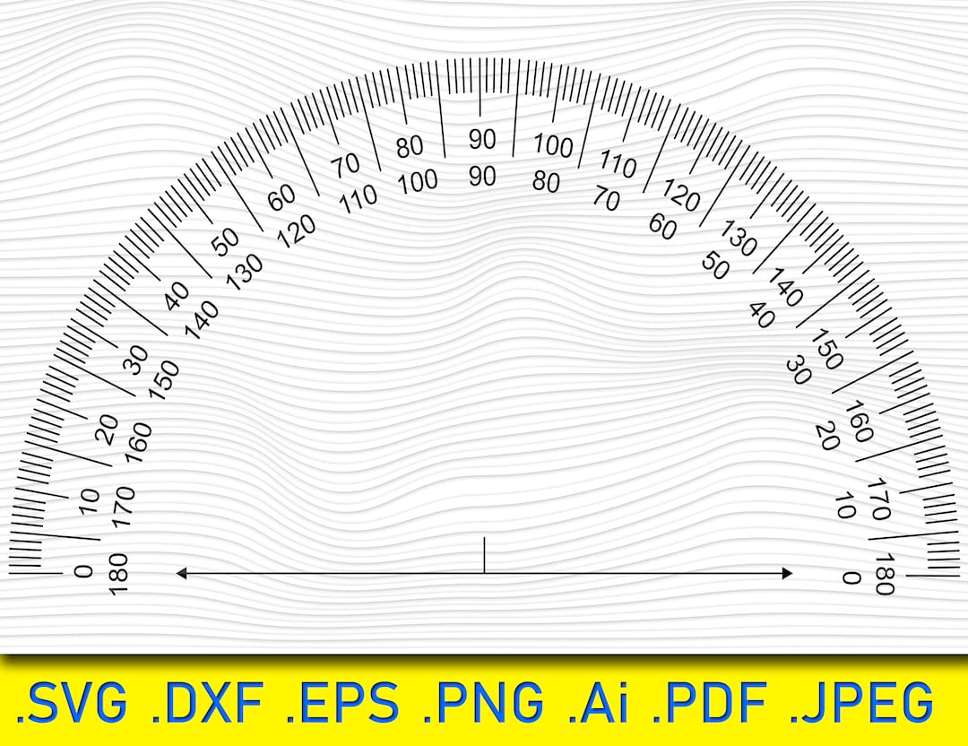 Protractor Svg Protractor Cut File Protractor Dxf Ets vrogue.co