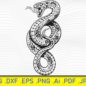 Conjunto de cobras, Vida selvagem, Cobras, Cobra Sonserina svg, Silhueta de cobra, Arquivo de corte, geometria de cobra espiritual, Arquivo de corte SVG, Clip Art, Para silhueta