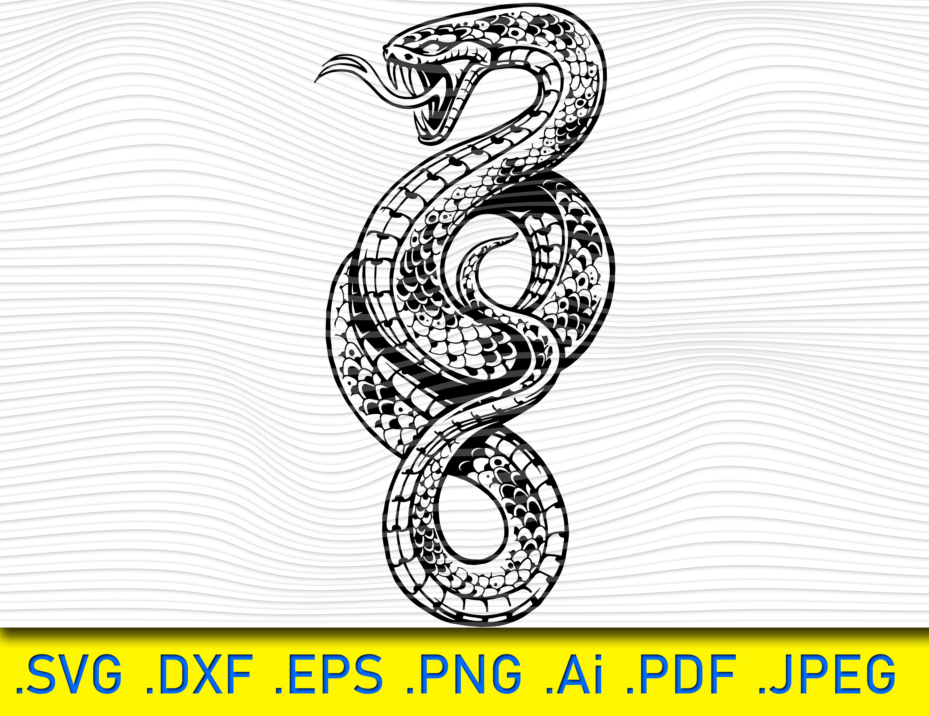 Snake Set Wildlife Snakes Slytherin Snake Svg Snake - Etsy UK