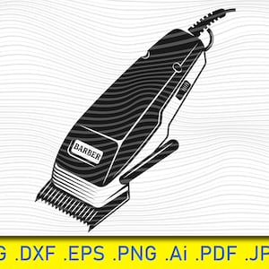 Electrical Hair Clipper Shave, Hair Clipper SVG, Barber Clipper PNG, Hair Trimmer Vector, Barber Tools Dxf, Trimmer Clipart, Hair Cutter