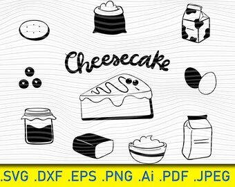 Cheesecake Scene SVG: Friends TV Show, Cricut & Silhouette (Digital Download)