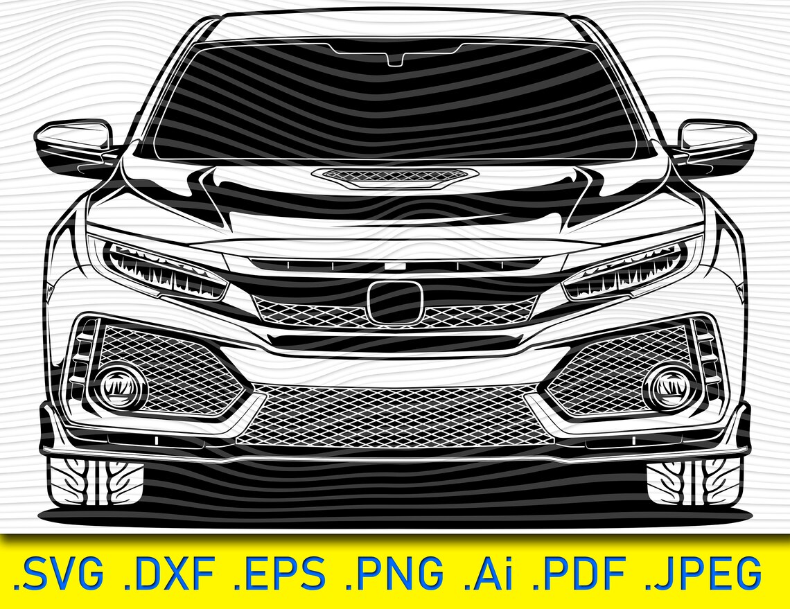 Car Svg File Cricut Japanese Car Decal Silhouette Clipart Etsy