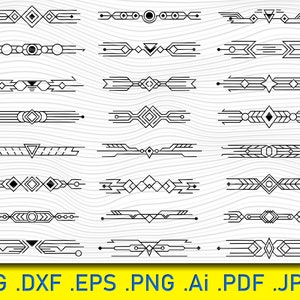24 Linhas Ornamentais, Corbels Vetoriais, Bordas Elegantes, Bordas svg, Divisores Decorativos cutfiles, Decoração de Casamento, Ornamentos Svg Png Eps Dxf Vector