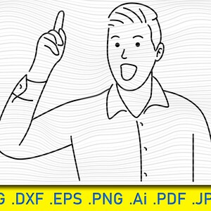 Conjunto de pictogramas de figuras de palitos: poses de hombre feliz (archivos digitales SVG, PNG, EPS)