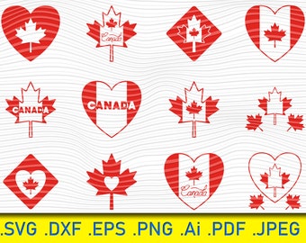 12 Canada Day Icon with Maple Leaf, Canada Flag SVG, Canada Flag, Canada Flag, Canada SVG, Maple Leaf Vector, Oh Canada png, Canada Day, Svg