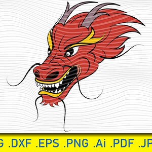 Dragon SVG, Dragon Head SVG, Dragon Tattoo SVG, Dragon clipart, Dragon files for cricut, Dragon Cut Files For Silhouette, Dragon png, dxf