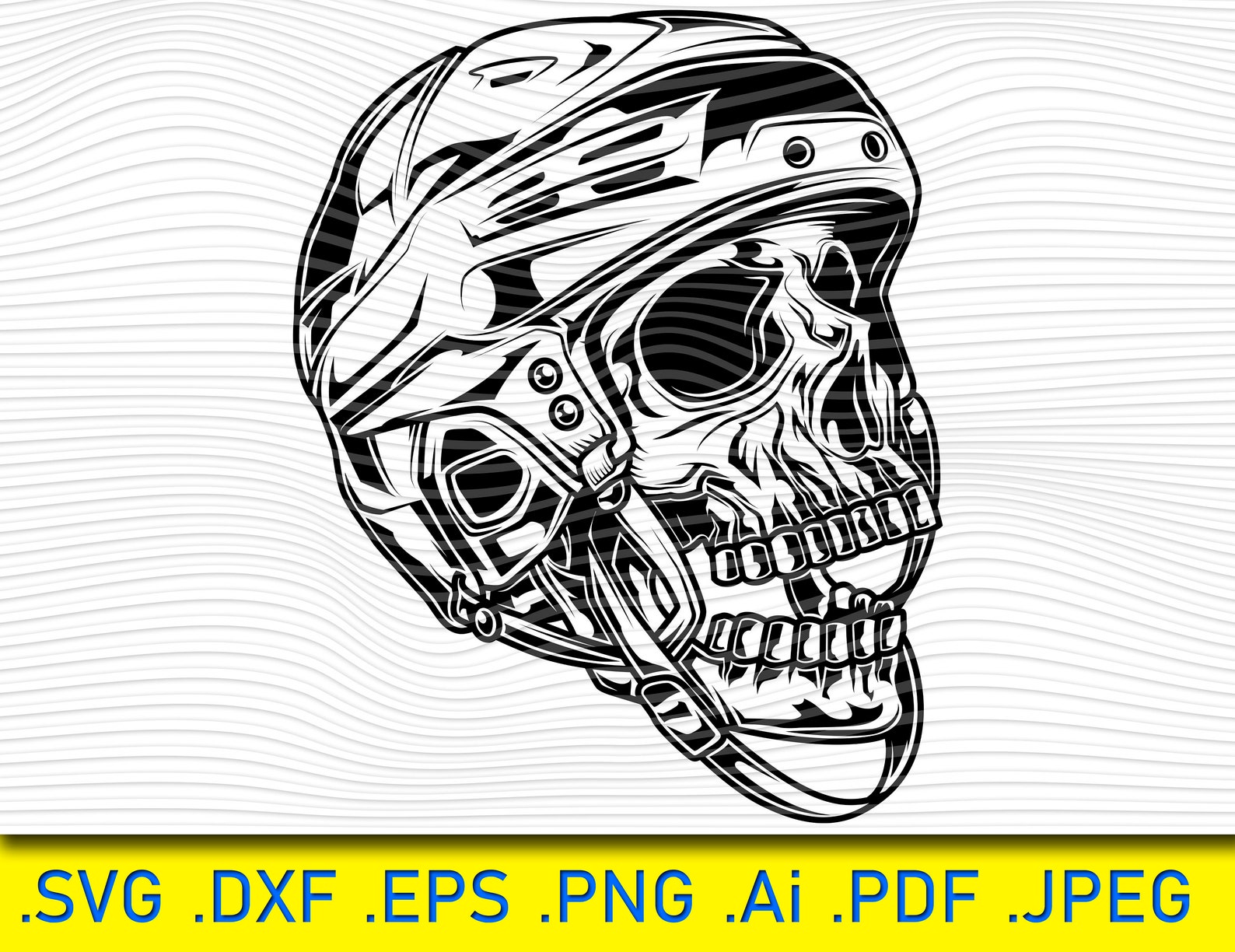 Skull Football Helmet Team High School Mascot Bones Team Pep Etsy