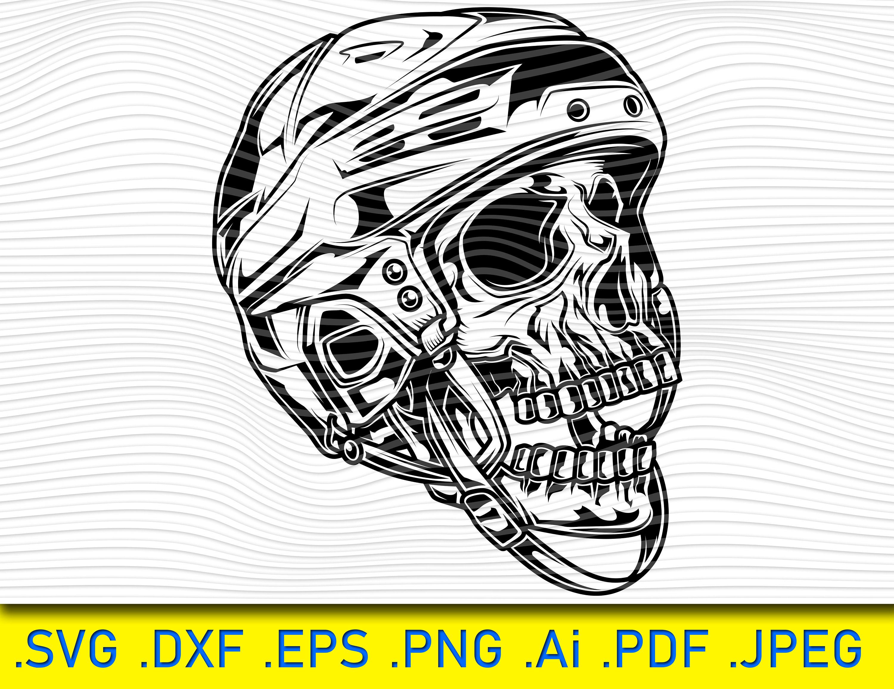 Skull Football Helmet Team High School Mascot Bones Team Pep Etsy