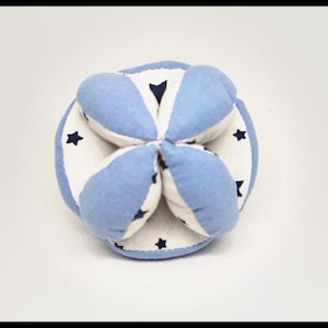 Montessori babybal, Peuter Gift Ball, Puzzel Bal, Baby Soft Ball, Blue Baby ball, Sensorisch speelgoed, Didactisch speelgoed, Fijne Motor Vaardigheden, Fabric speelgoed