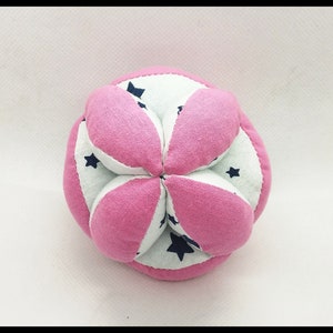 Montessori baby ball, Toddler Gift Ball, Baby Learning Ball, Pink baby toy, Didactic toy, Fine motor skills,  Toddlers developmental toy