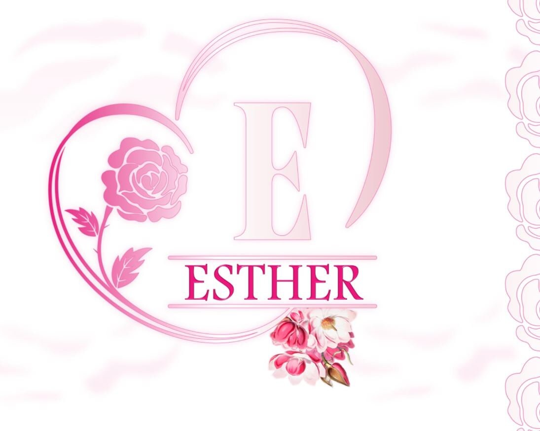 ESTHER Bible Girl Name Biblical Name Wall Art Decor. Initial Etsy