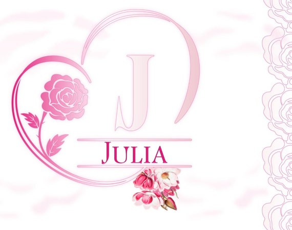 Julia Bible Girl Name Biblical Name Wall Art Decor. Initial - Etsy