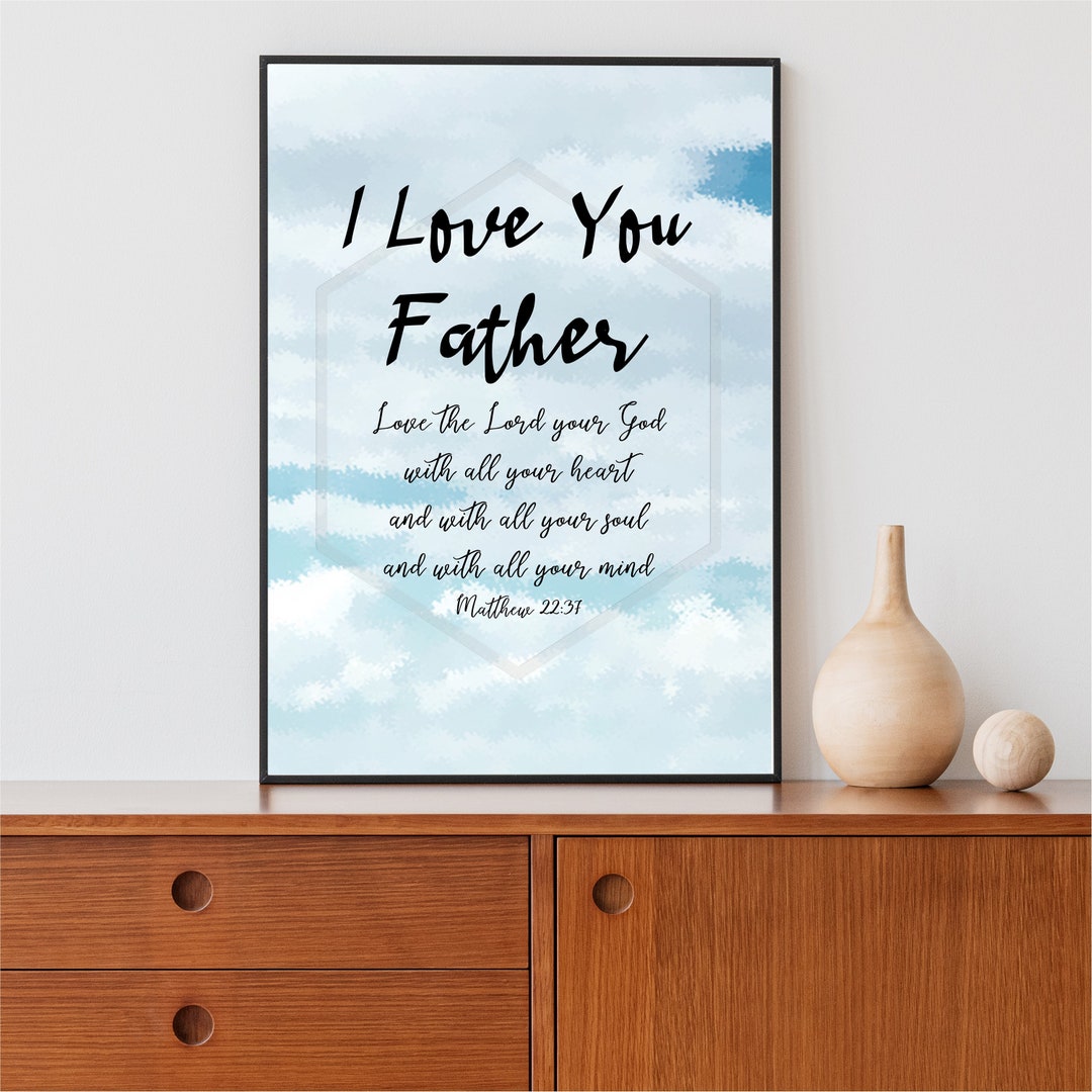 Love God PRINTABLE ART Digital DOWNLOAD Wall Art Home Decor - Etsy France