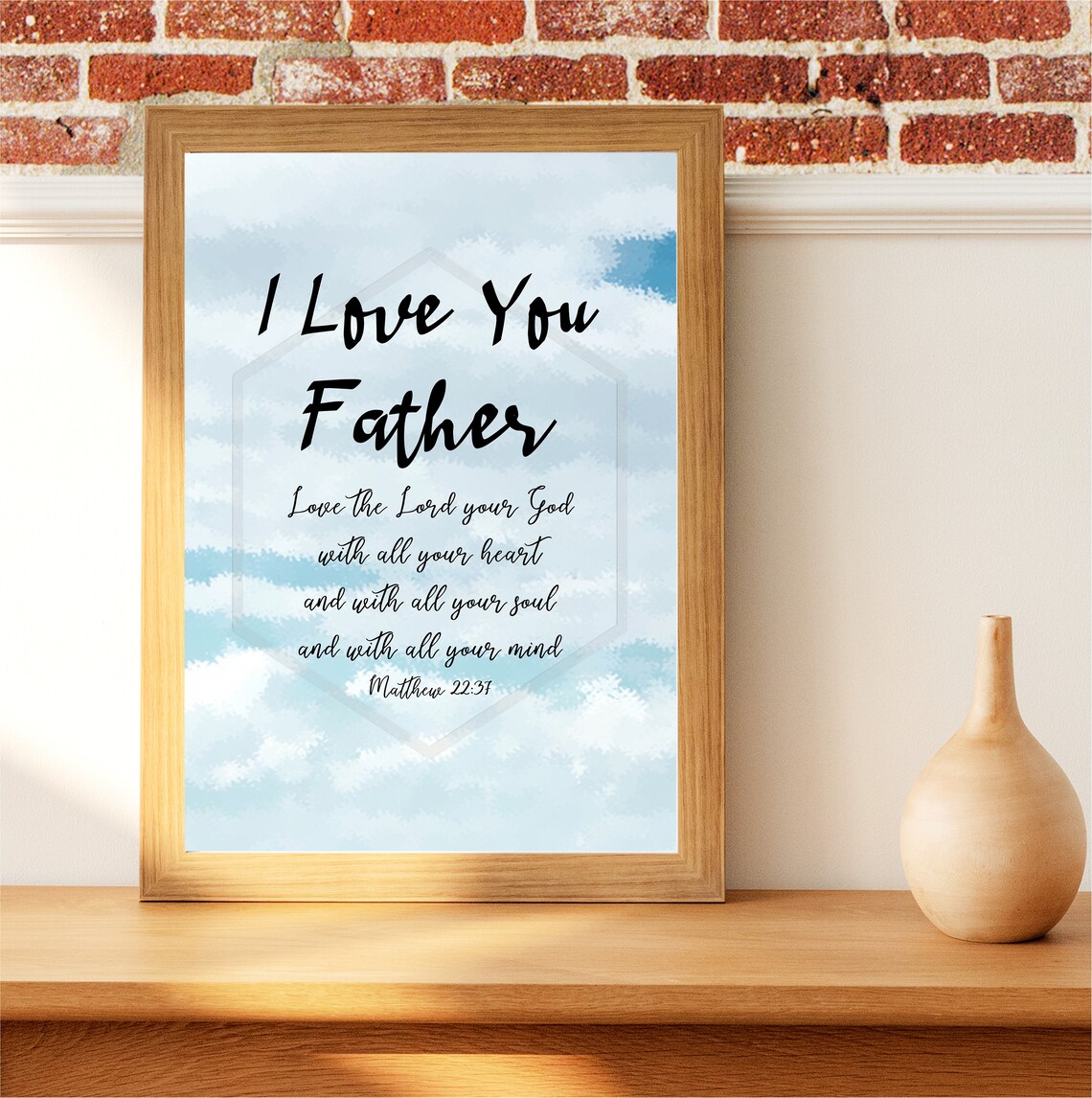 Love God PRINTABLE ART Digital DOWNLOAD Wall Art Home Decor - Etsy France