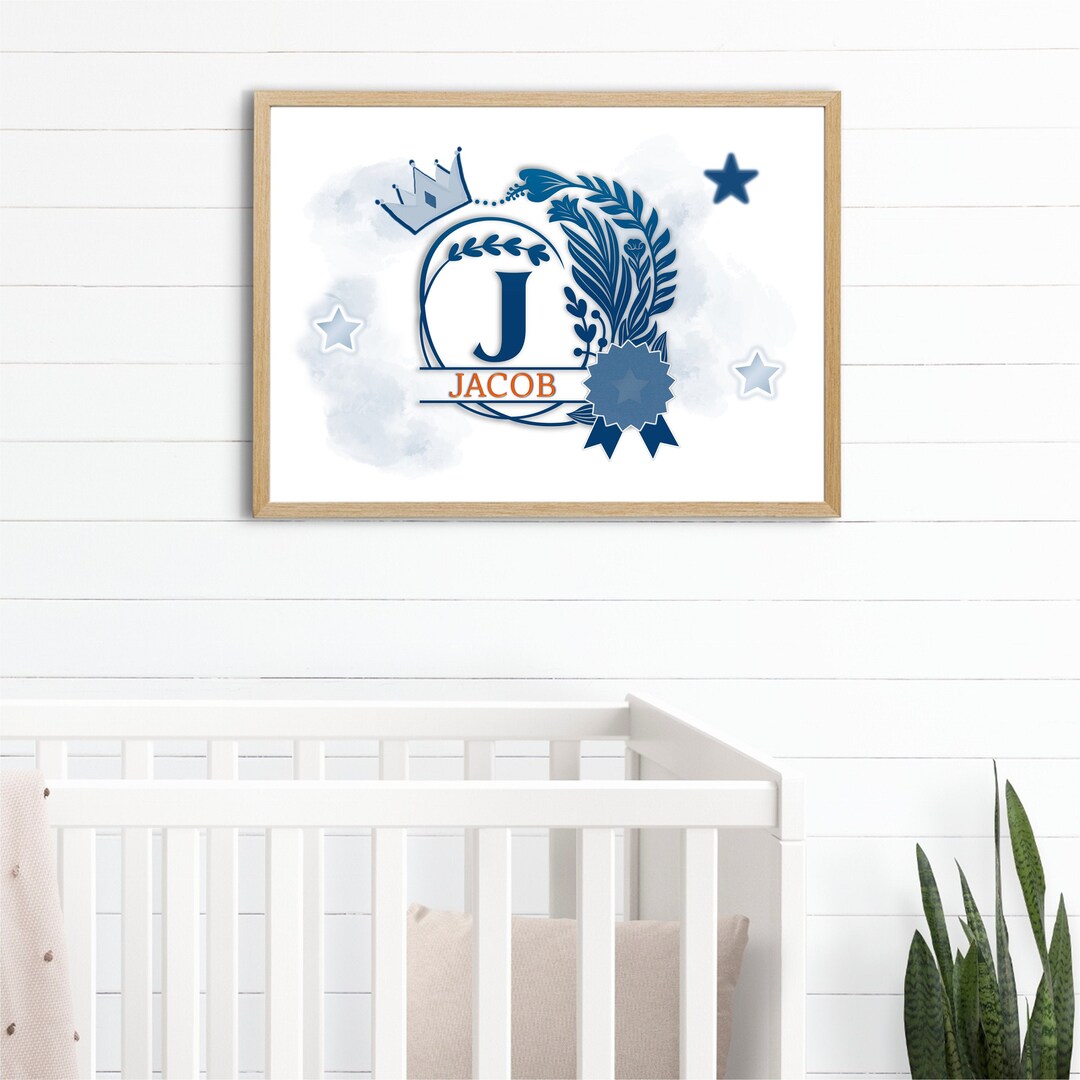 JACOB Bible Boy Name, Biblical Name Wall Art Decor. Initial Baby Name ...