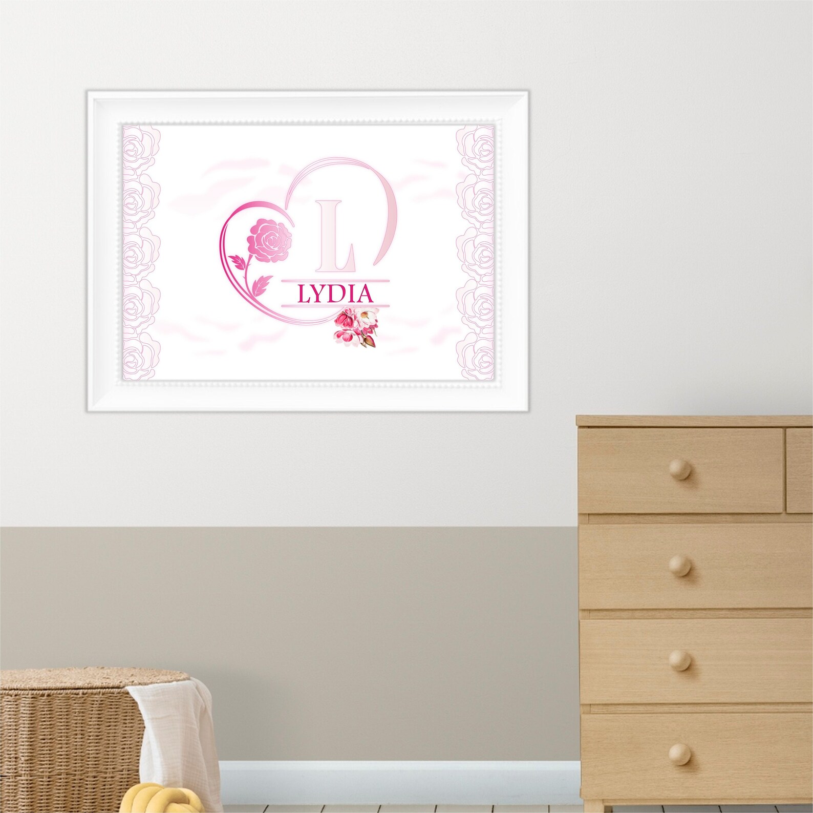 LYDIA Bible Girl Name Biblical Name Wall Art Decor. Initial Etsy