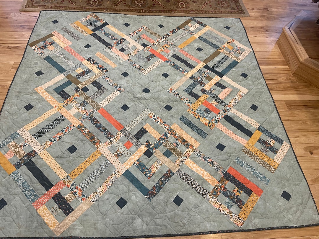 Beautiful Handmade Quilt 80x80 Etsy
