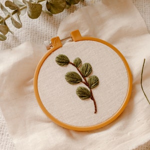 Baby Eucalyptus embroidery pattern pdf patter embroidery eucalyptus youtube tutorial image 1