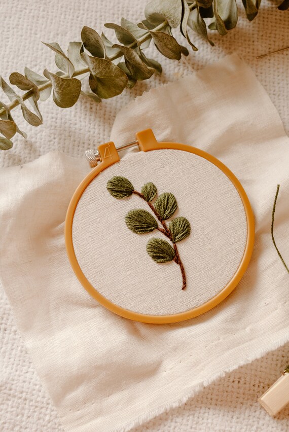 Baby Eucalyptus Embroidery Pattern Pdf Patter Embroidery Etsy