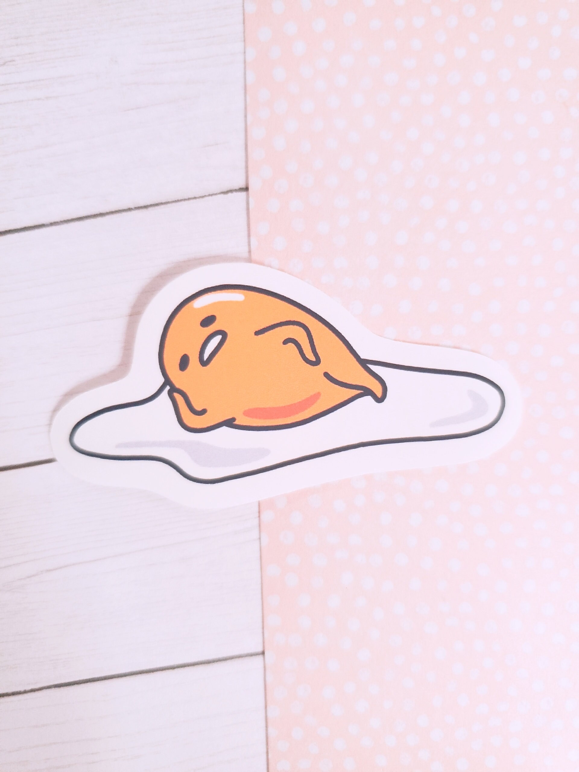 Lazy Egg Gudetama Matte Waterproof Sticker - Etsy