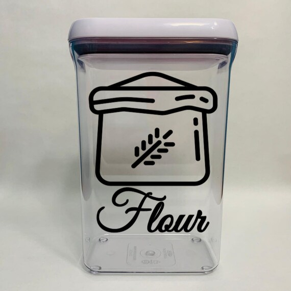 OXO Container Label Pantry Label Vinyl Decal Sticker Food Etsy