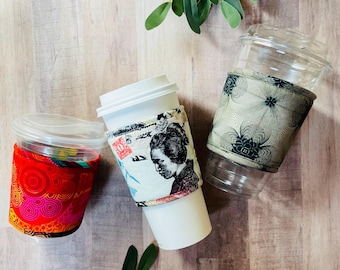 Handmade Insulated Cup Sleeve, Standard Size Coffee Cozy