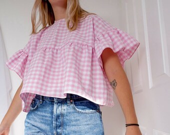 cute gingham tops