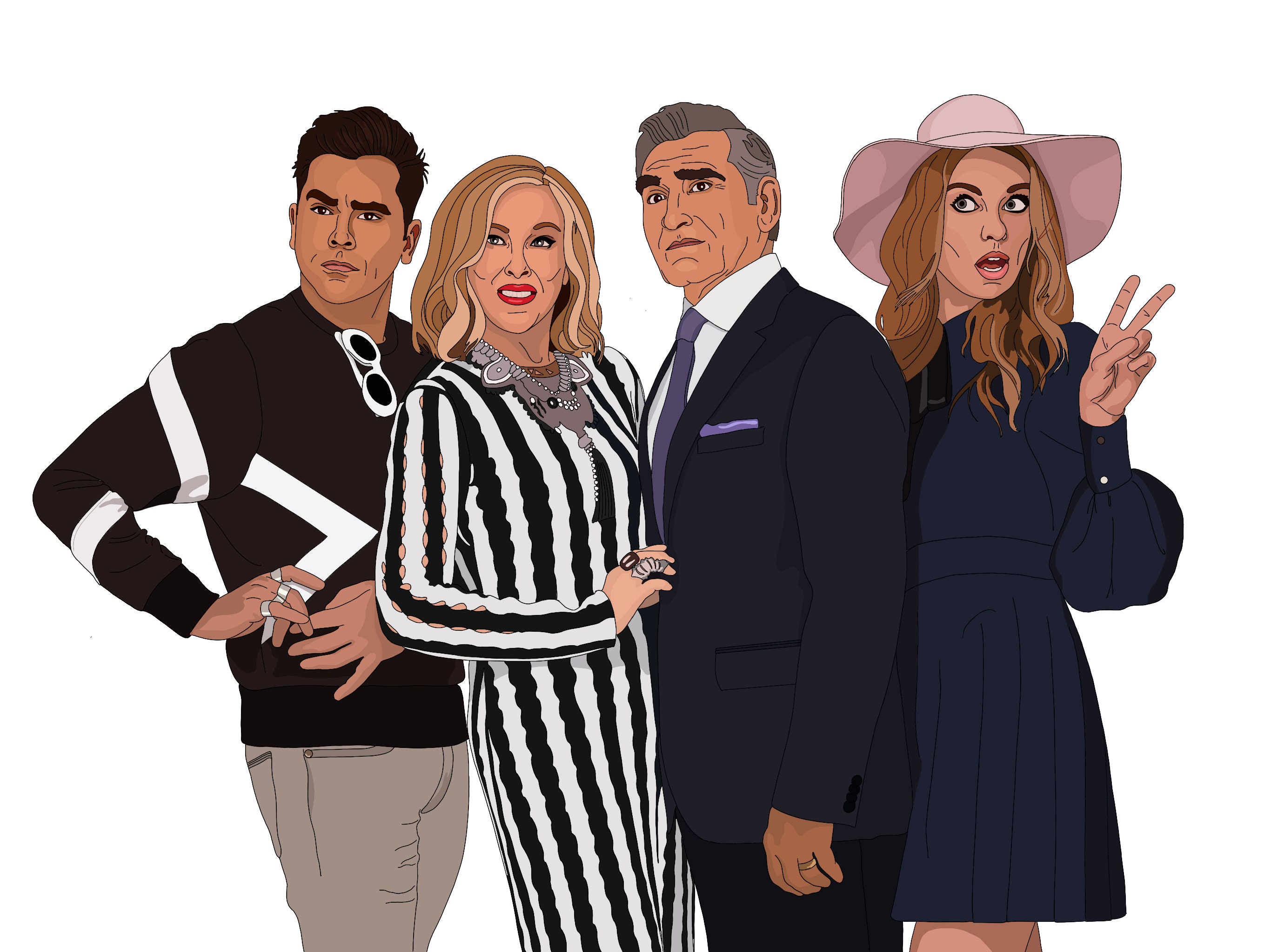 Schitts Creek Family Portrait Etsy