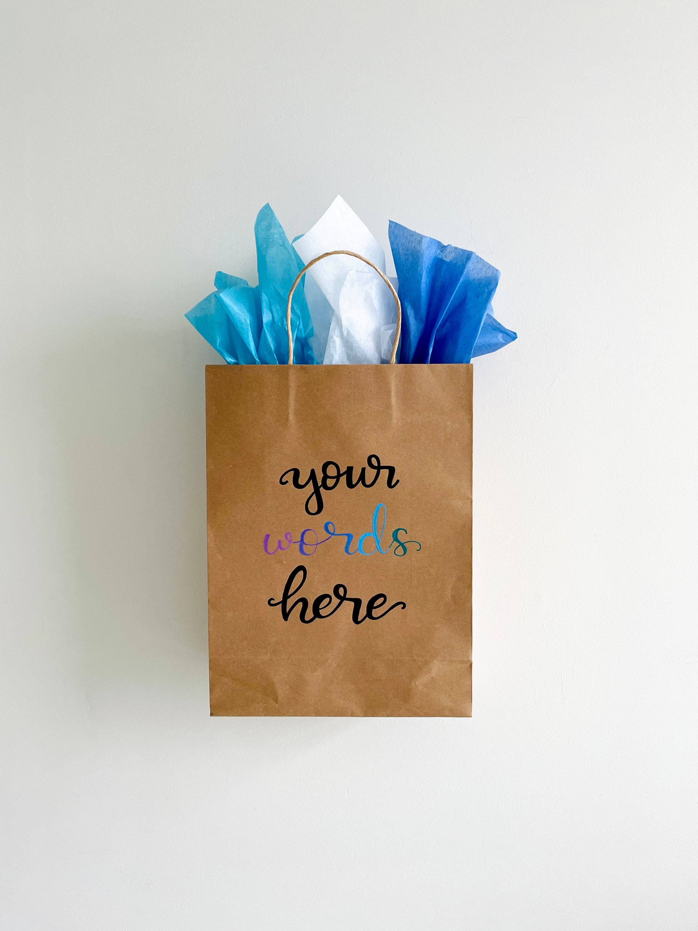 Bolsas de regalo personalizadas / Nombre personalizado Bolsa Etsy