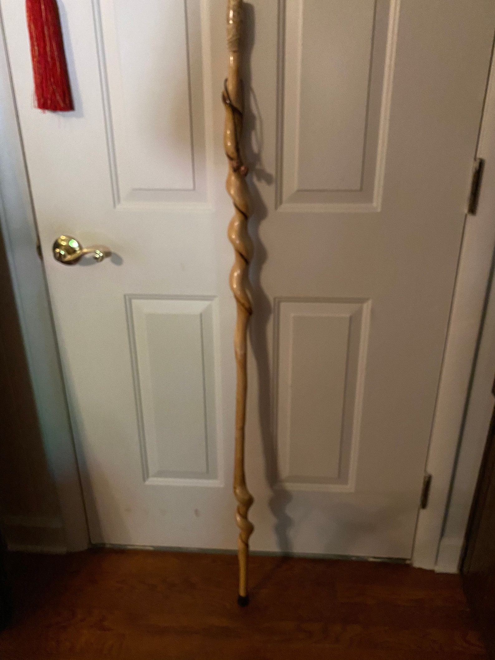 53 1/2 Natural Vine Twisted Walking/Hiking Stick with Etsy