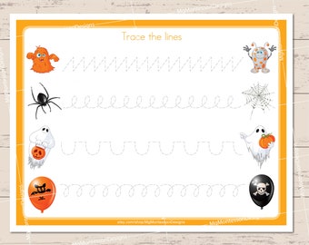 Halloween Letter Tracing • Fine Motor Skilss • Writing Skills ...