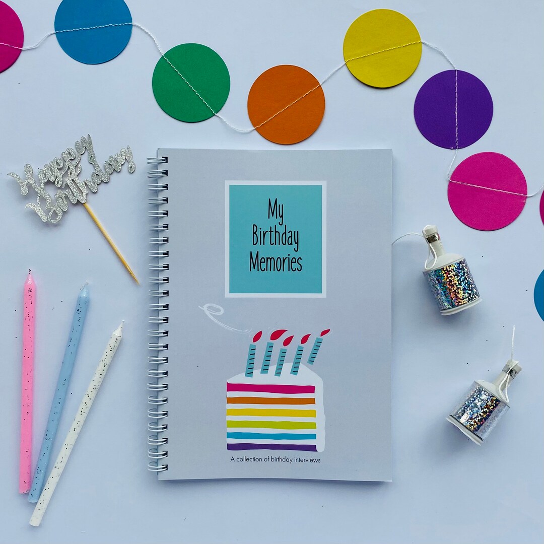 Birthday Memories Book Gift, Birthday Interview Book, Baby Book, First