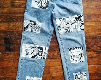 pants with drawings on them