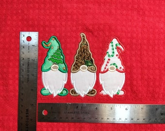 Christmas Gnome Dish towel, Gnome Kitchen Towel, Embroidered Gnome Towel